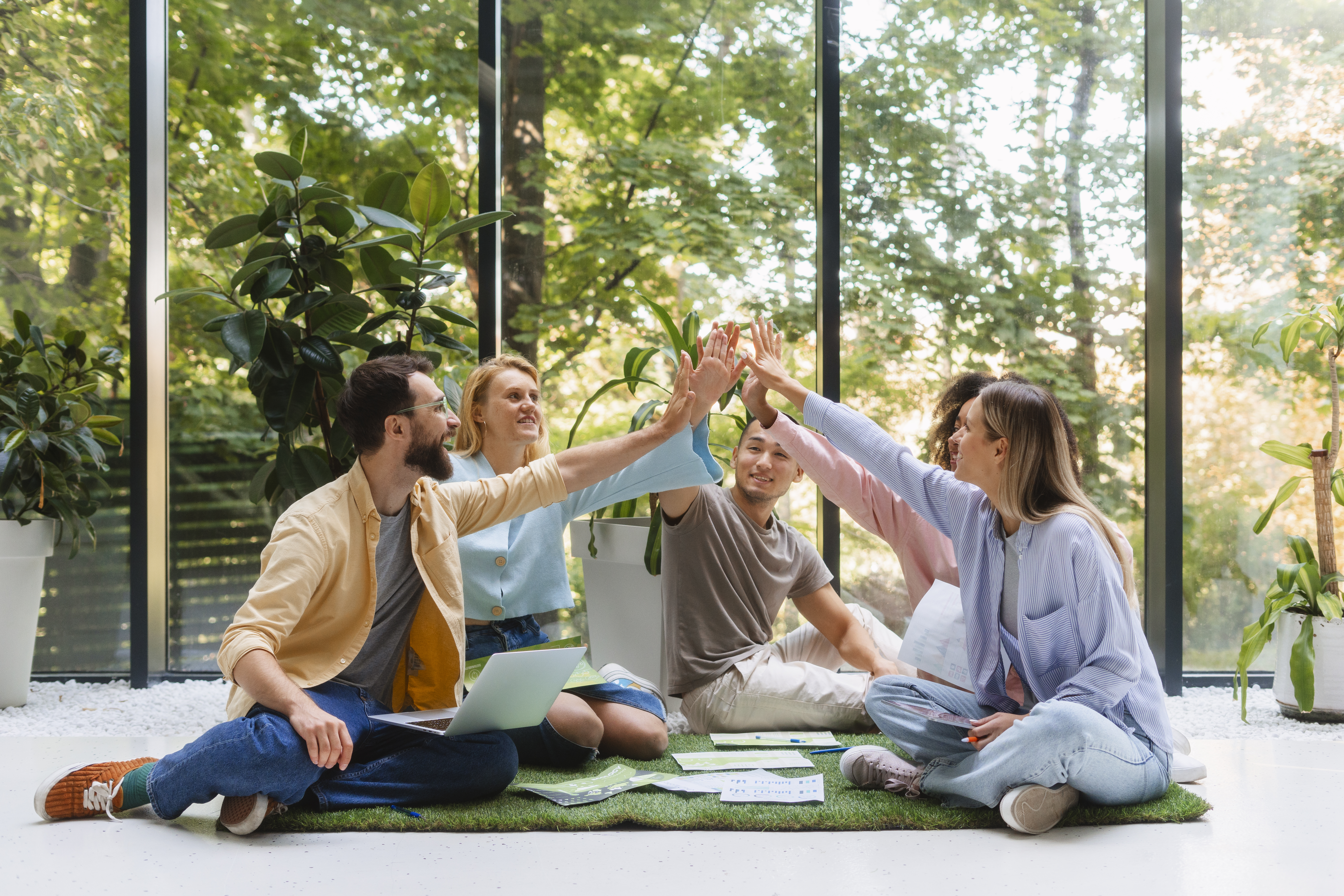 Suasana kelas healing offline